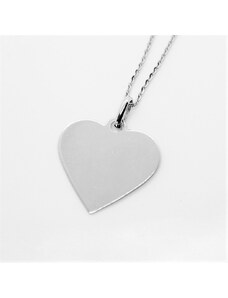 Onyx FOX Stříbrný personalizovaný náhrdelník srdce