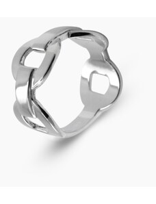 Onyx FOX Stříbrný prsten Link