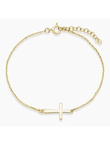 Šperky Jiříček Zlatý náramek jednoduchý křížek