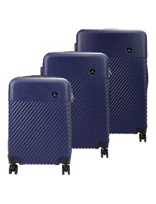 Sada cestovních kufrů Pierre Cardin MED09 x3 Z modrá
