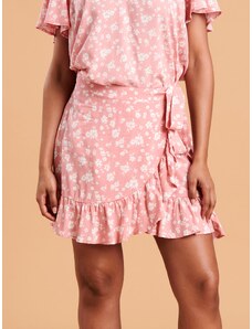 Sinsay - Mini sukně s ozdobným vázáním - růžová
