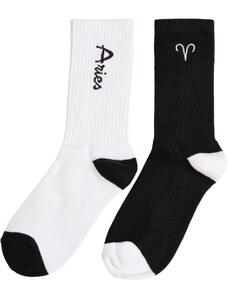 MT Accessoires Zodiac Ponožky 2-balení černo/bílý Beran