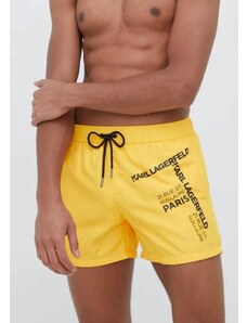 KARL LAGERFELD BEACHWEAR Karl Lagerfeld KL22MBS06 pánské šortky žluté