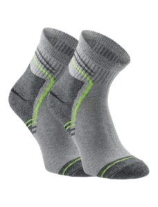 Högert SAAR sportovní ponožky 3 PACK šedá/zelená