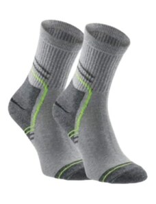 Högert KAHL sportovní ponožky 3 PACK šedá/zelená