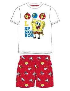 SpongeBob v kalhotách - licence Chlapecké pyžamo - SpongeBob v kalhotách 5204203W, bílá / červená