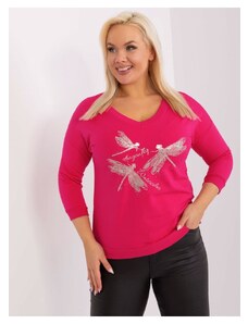 Zonno Fuchsiově růžové tričko vážka