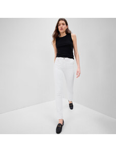 Dámské kalhoty GAP Denim Pants Vintage Slim - High Rise Optic White