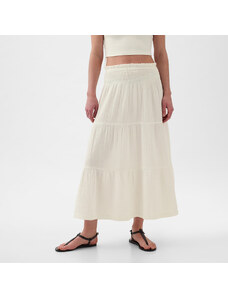Sukně GAP Pull On Gauze Maxi Skirt New Off White