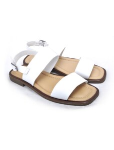 Páskové kožené sandály Molly Bessa 500 1801 bílá