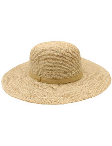 Fiebig Dámský letní nemačkavý slaměný klobouk Cloche - Crochet Cloche Big Brim