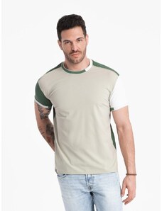 Ombre Clothing Atraktivní zelené tričko V5 TSCT-0176