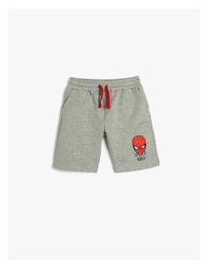 Koton Spider-Man Shorts Licensed Tie Waist Pocket Cotton Cotton
