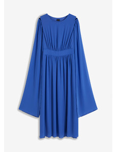 bonprix Šaty s odnímatelnými rukávy Modrá