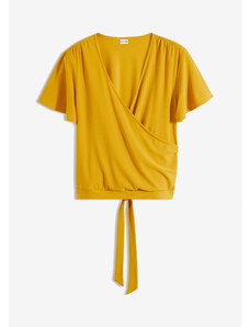 bonprix Zavinovací triko Žlutá