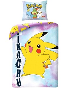 Halantex Bavlněné ložní povlečení Pokémon Pikachu Legend - 100% bavlna - 70 x 90 cm + 140 x 200 cm