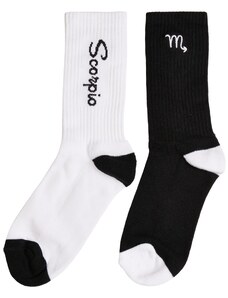 MT Accessoires Ponožky Zodiac 2-Pack černo/bílý štír