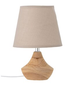 Béžová dřevěná stolní lampa Bloomingville Panola