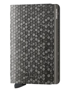 Kožené pouzdro na karty SECRID Slimwallet Hexagon Grey šedé