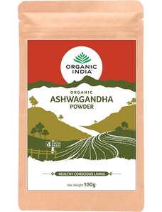 Organic India Organic Indie Bio Ašvaganda prášek (kořen) 100 g