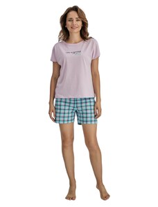 Wadima Dámské pyžamo s krátkým rukávem, 104717 478, fialová