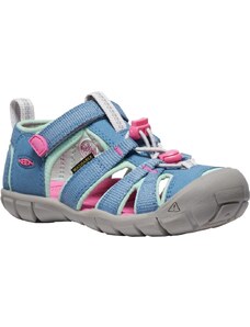 KEEN Dětské sandály KEEN SEACAMP II CNX CHILDREN coronet blue/hot pink