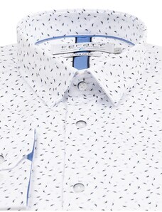 FERATT Pánská košile BIRDS REGULAR bílá s modrým vzorem