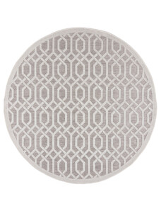 Flair Rugs koberce Kusový koberec Piatto Mondo Natural kruh – na ven i na doma - 160x160 (průměr) kruh cm