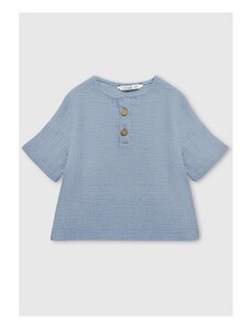 DaDaBoom Dětské mušelínové tričko modrá - 98/104 (24-36M)