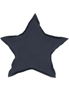 DaDaBoom Lněný polštář hvězda grafitová 50 cm