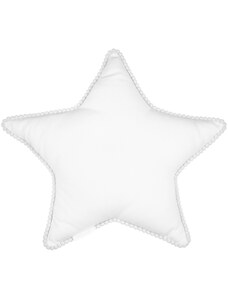 DaDaBoom Boho polštář hvězda s bublinkami bílý 44 cm
