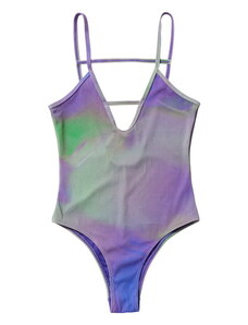 Dámská plavky Inga Classic Swimsuit, Purple/Green