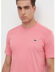 Tričko Lacoste růžová barva