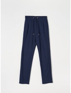 Sinsay - Kalhoty s vysokým podílem viskózy - námořnická modrá