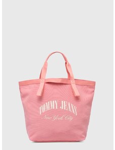 Kabelka Tommy Jeans růžová barva, AW0AW15953
