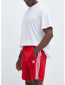 Kraťasy adidas Originals pánské, červená barva, IM9421