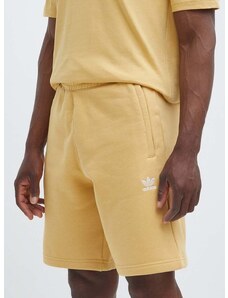 Kraťasy adidas Originals pánské, žlutá barva, IR7815