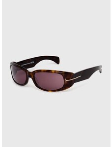 Sluneční brýle Tom Ford dámské, hnědá barva, FT1064_5952S
