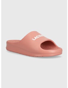 Pantofle Lacoste Serve Slide 2.0 dámské, růžová barva, 47CFA0020