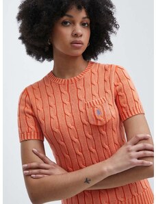 Bavlněný svetr Polo Ralph Lauren oranžová barva, 211935306