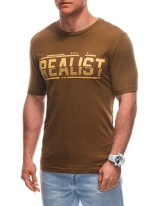 Inny Hnědé tričko s nápisem Realist S1928