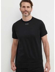 Bavlněné tričko Karl Lagerfeld černá barva, 542200.755002