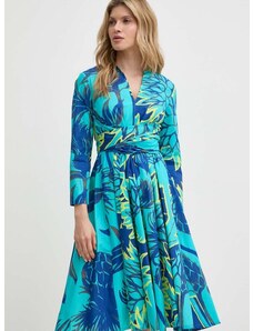 Bavlněné šaty MAX&Co. tyrkysová barva, mini, 2416221154200