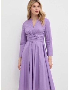 Bavlněné šaty MAX&Co. fialová barva, mini, 2416221154200
