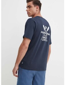 Bavlněné tričko Pepe Jeans CALLUM tmavomodrá barva, s potiskem, PM509370
