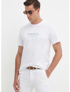 Bavlněné tričko Pepe Jeans CINTHOM bílá barva, s potiskem, PM509369