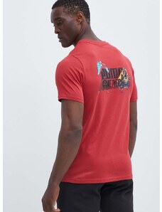 Bavlněné tričko Puma X ONE PIECE červená barva, s potiskem, 624665