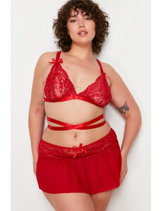 Trendyol Curve Red Underwear Set