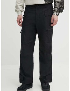 Bavlněné kalhoty A-COLD-WALL* Static Zip Pant černá barva, ve střihu cargo, ACWMB278C