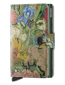 Luxusní kožené pouzdro na karty SECRID Miniwallet Art Flowers Bouquet